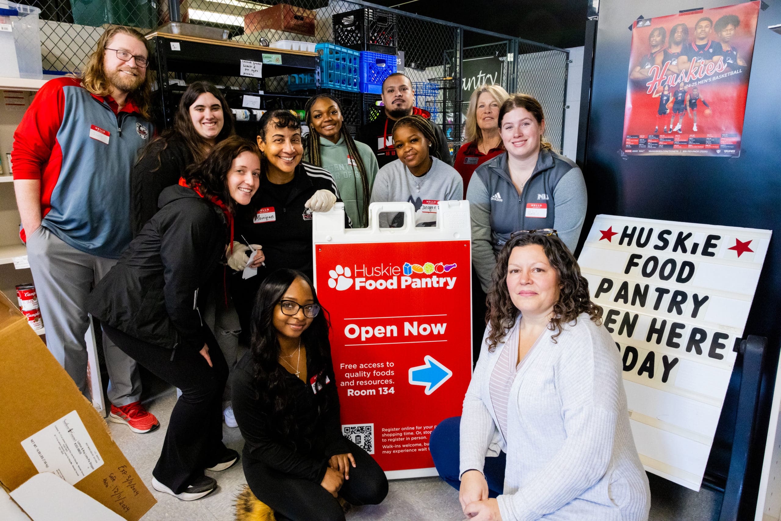 Portrait of NIU Huskie Pantry volunteers